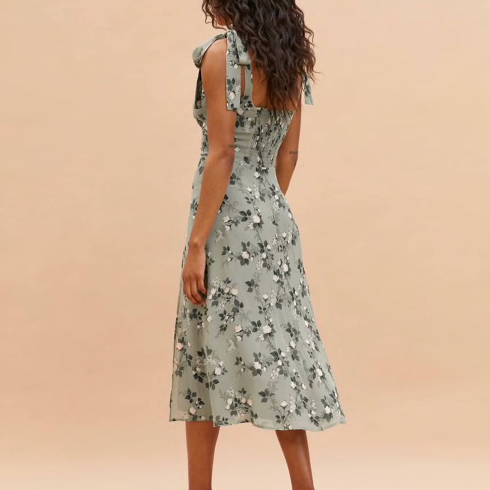 Reformation Sage Floral Midi Dress - Picture 4 of 7